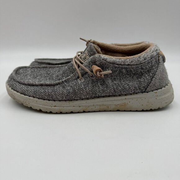 Hey Dude Womens Cindy Shoes Dark Grey Size 7 Casual Comfort - Picture 2 of 8